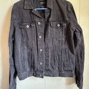 Forever 21 Charcoal Denim Jacket